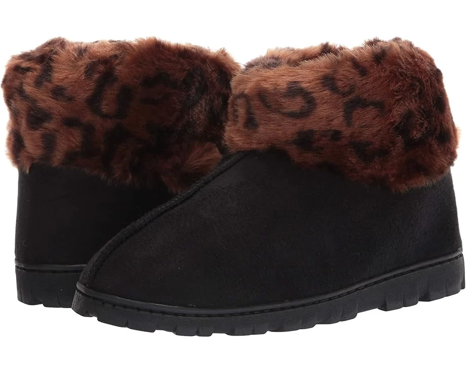 Jessica Simpson Women's And Girls Microsuede Super Soft Bootie Slippers With Indoor Outdoor Sole- Mommy & Me Set Options 1 Jessica Simpson Women's And Girls Microsuede Super Soft Bootie Slippers With Indoor Outdoor Sole- Mommy & Me Set Options