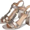 COACH Margaret Metallic Leather Sandal