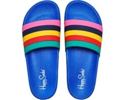Happy Socks Pool Slider Stripes