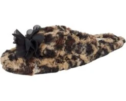 Jessica Simpson Jessica Simpson Women's Fluffy Plush Slide-On Sandal House Slippers With Memory Foam